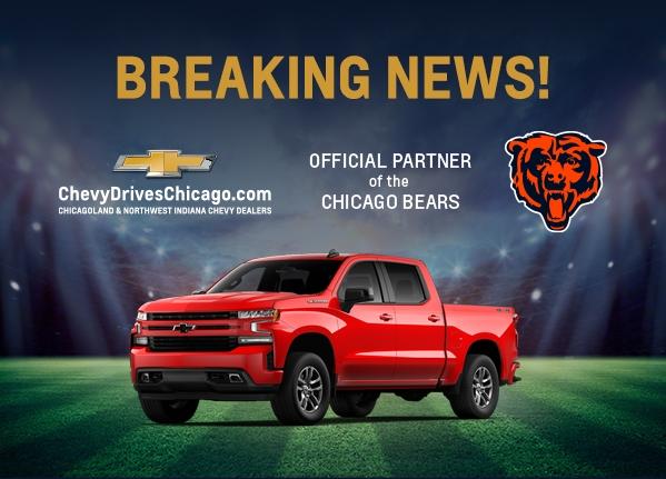Chevy Drives Chicago is a proud sponsor of the Chicago Bears.